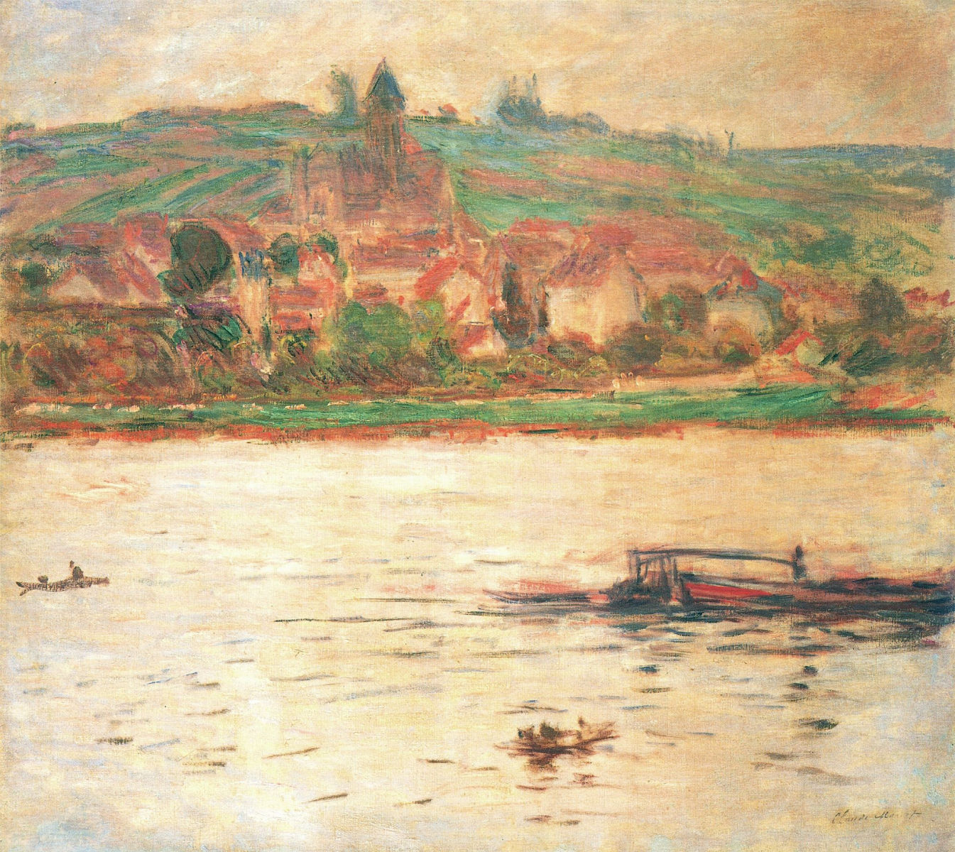 Vetheuil, Barge on the Seine 1902
